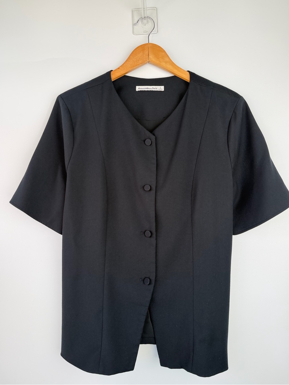 Abercrombie & fitch Classic Navy Button Front Short Sleeve Blazer - Picture 11 of 11